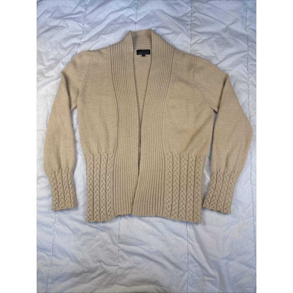 Alpaca Cardigan Shawl Collar Ladies M Alpaca Wool Blend